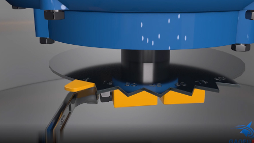 旋振篩偏疼塊調理物料運轉軌跡角度調劑圖