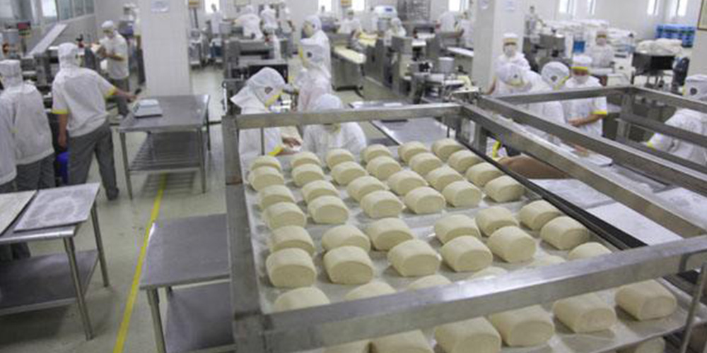 洛陽**食物公司中間廚房面粉供料體系